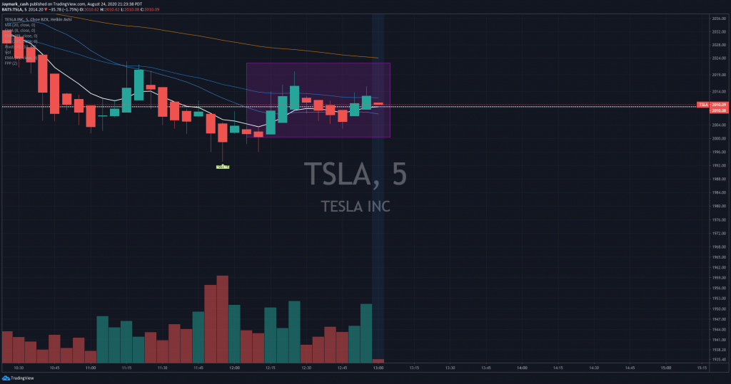 TSLA 8-24 Chart